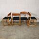 Lot de 4 chaises Baumann Traineau retapissées