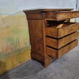 Petite commode époque Louis Philippe en noyer