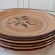 Lot de 5 assiettes à dessert en grès Salins années 70