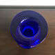 Scandinavian blue glass vase, Otto Brauer for Holmegaard, 1960s