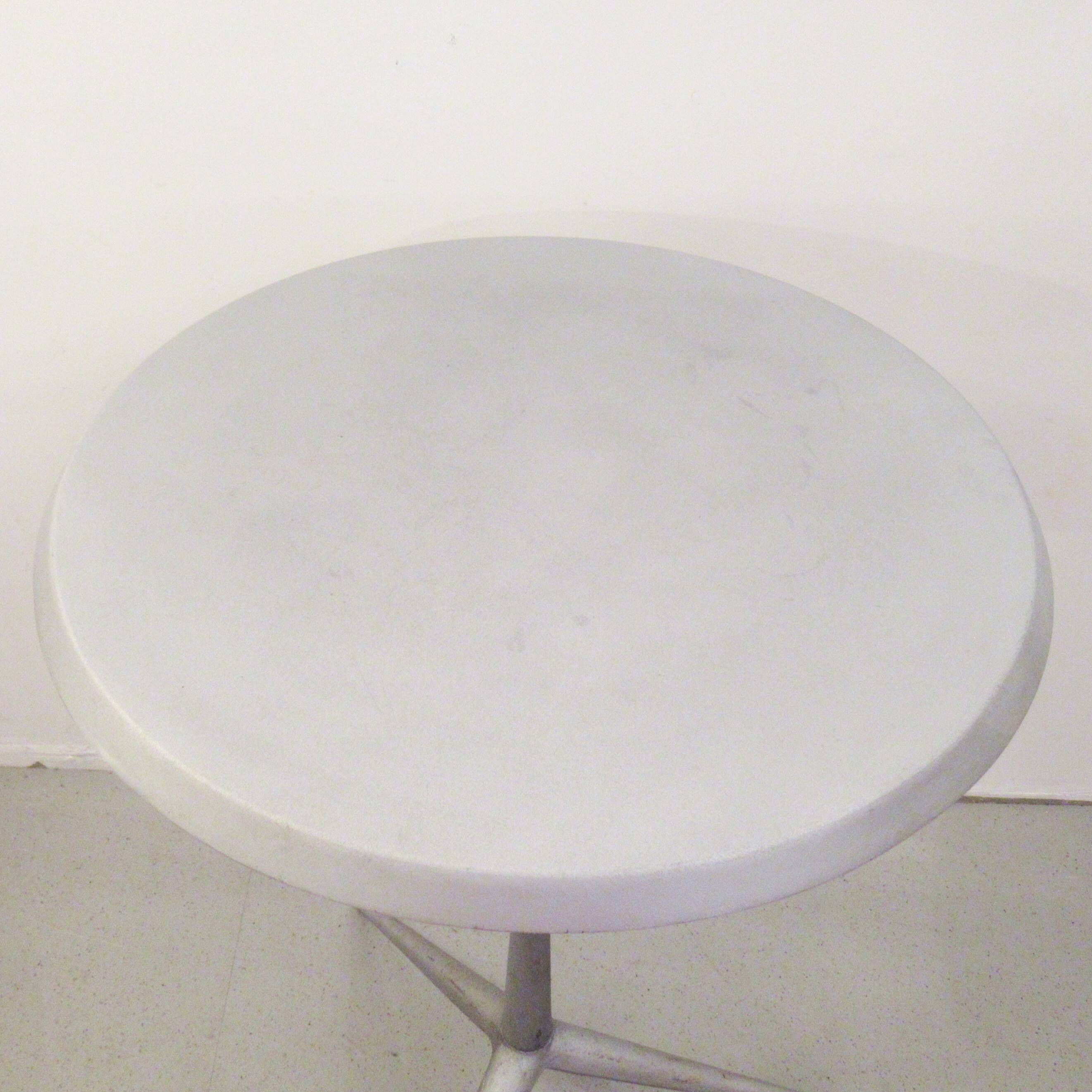 Aluminium cast iron side table from the 1980s.