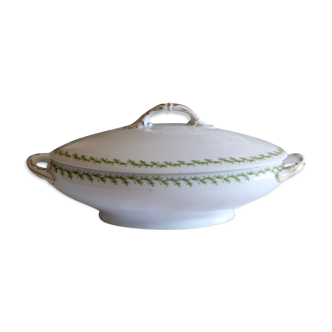Légumier soupière en porcelaine de Limoges XIXème