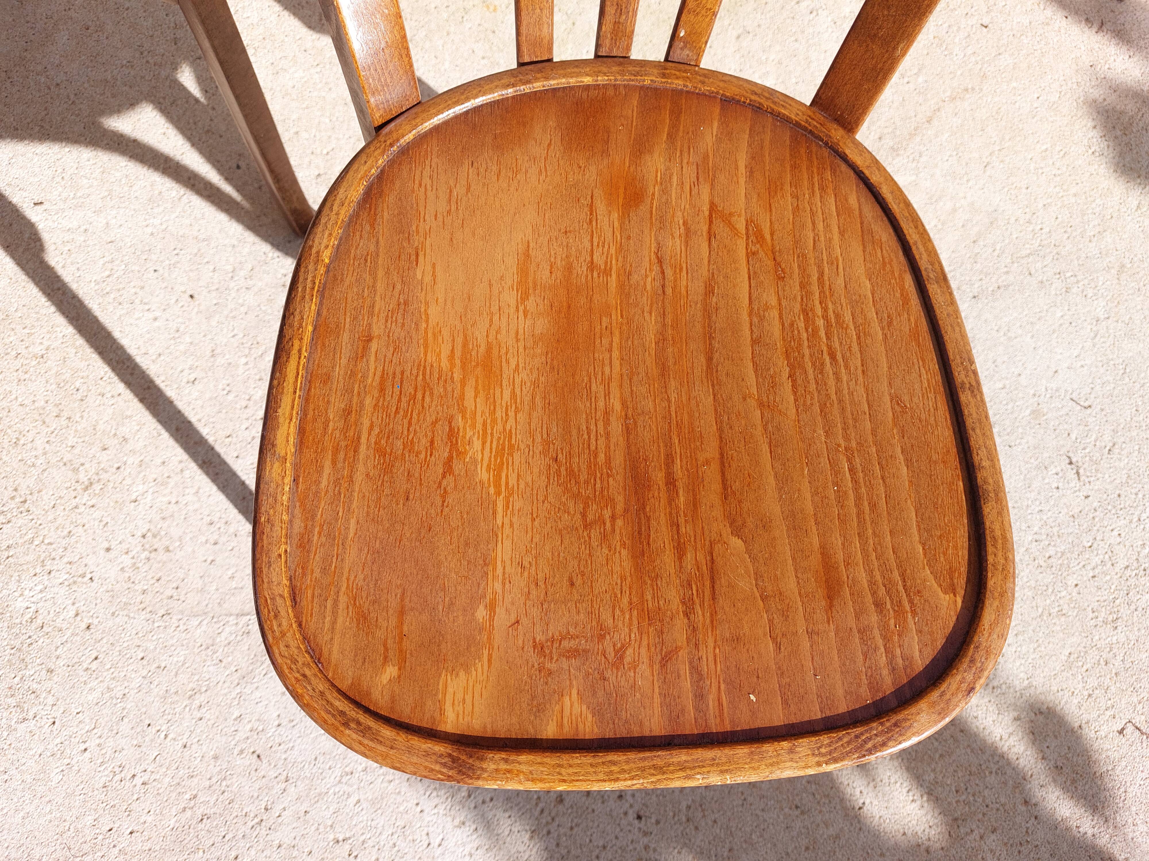 5 vintage Baumann bistro chairs