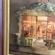 Oil Painting Panel Scene Parisian Street Paris Antique Romantic