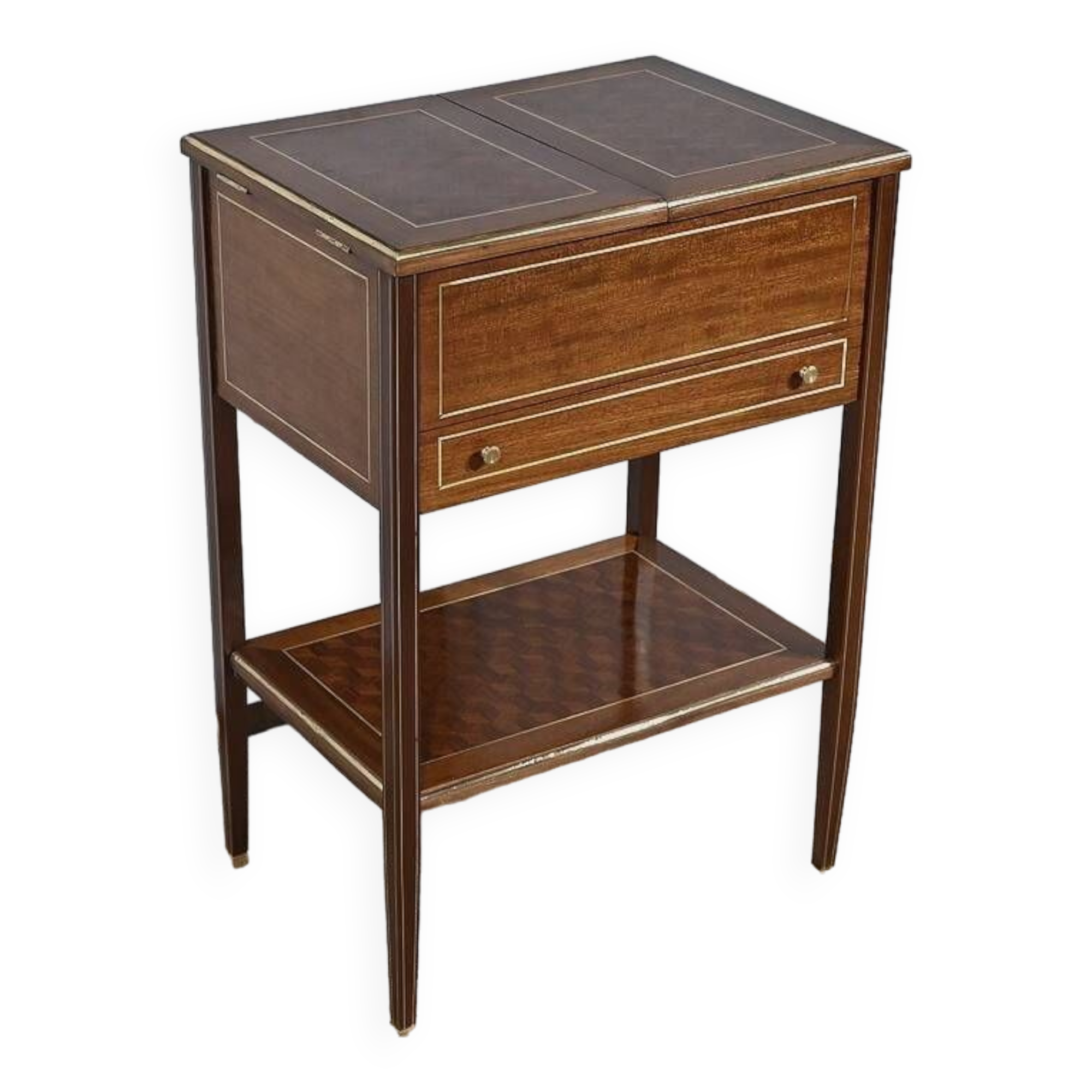 Small Mahogany Living Room Table, Directoire taste – Early 20th century