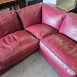 Canapé d'angle modulable Socrates en cuir bordeaux par Poltrona Frau, 1970