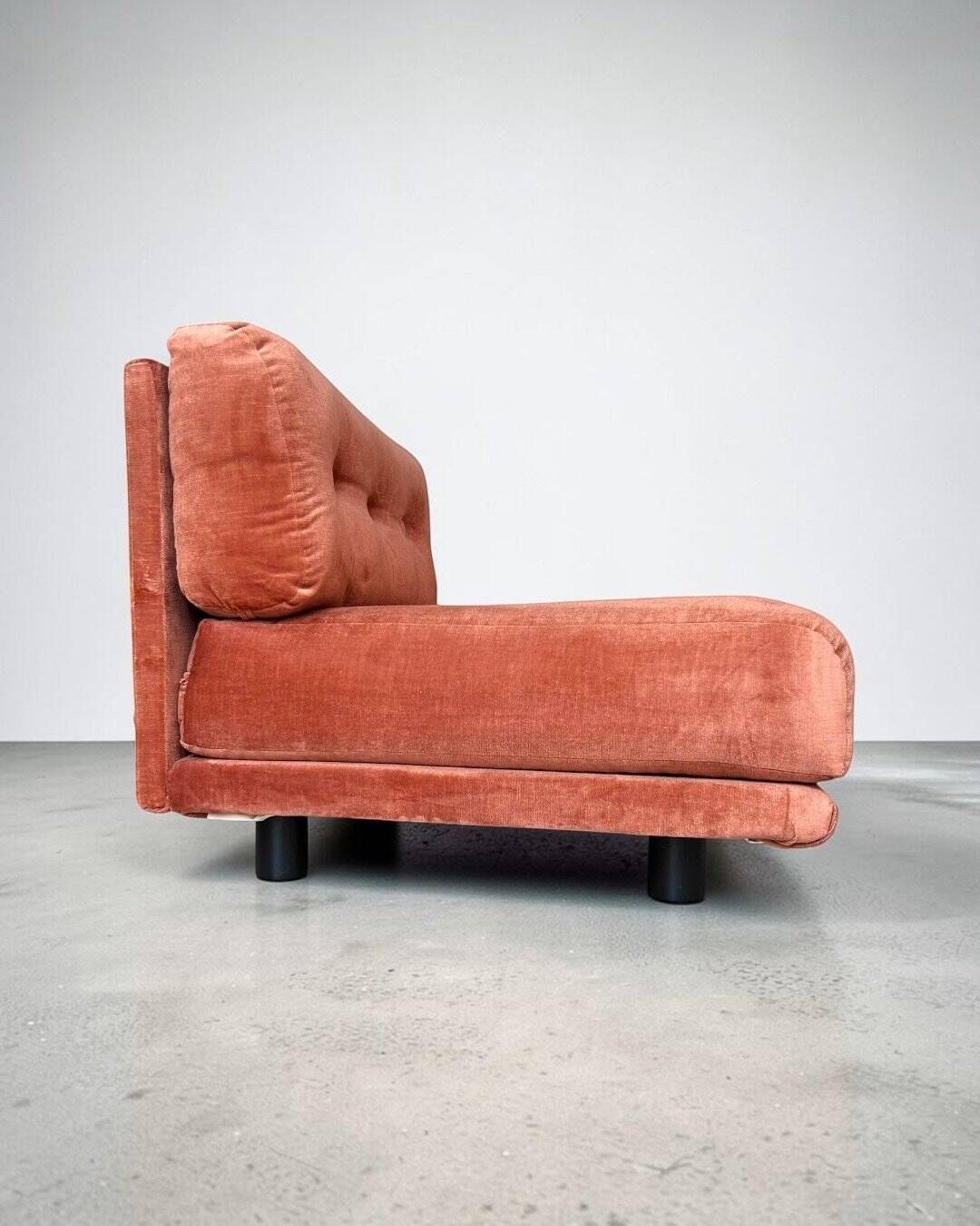 Canapé modulaire Salpol en velours Dralon (Bayer), Italie 1970