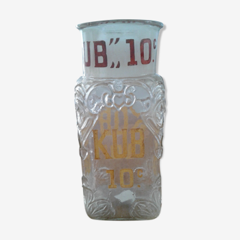 Pot en verre bouillon kub 1930/40