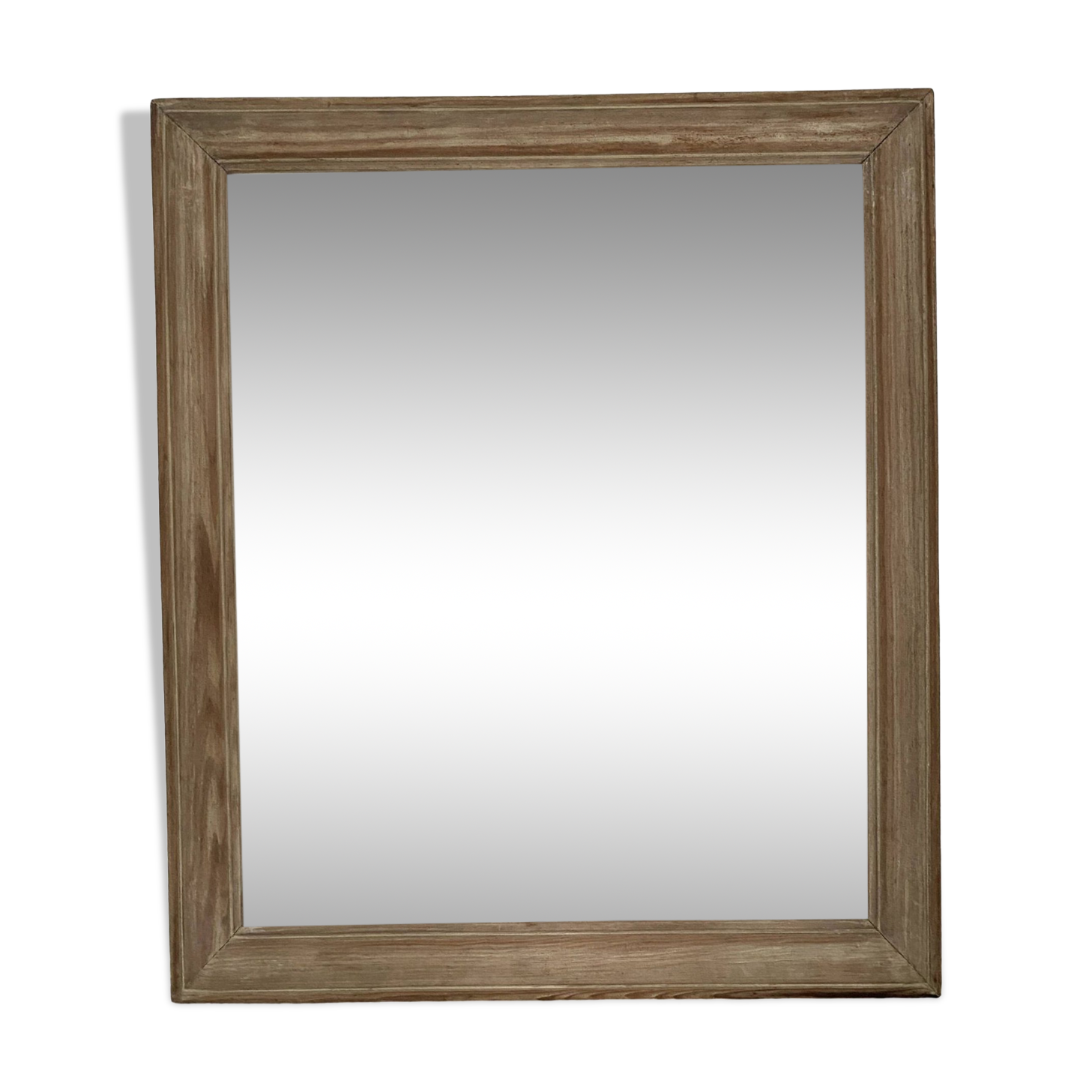 Old patinated / limed wood frame 89x76 cm
