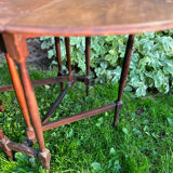 Foldable side table Gateleg in mahogany