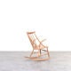 Mid-Century Oak Rocking Chair by Illum Wikkelsø for Niels Eilersen, 1950s.