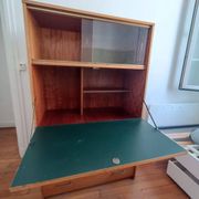 Brissac secretary in satin mahogany – French design from the 1960s.