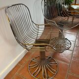 2 Tulip armchairs Gastone Rinaldi style