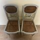 Pair Of Louis XVI Ceremonial Chairs In Lacquered Wood