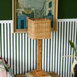 Lampe de table en bambou bio style vintage