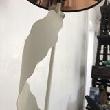 Large white wrought iron lamp