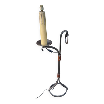 Wrought iron floor lamp by Jean Pierre Ryckaert