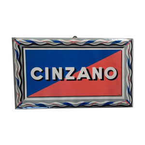 Ancienne plaque en tôle Cinzano