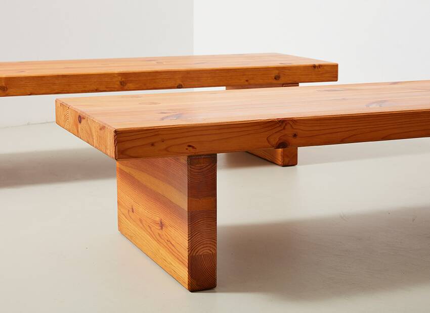 Roland Wilhelmsson Pair of 'Bamse' Benches for Karl Andersson & Soner Sweden 1970s