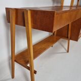 Vintage Desk, bookcase, chair by František Jirák, 1970s set of 3