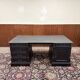 Classic English Black Chesterfield Desk