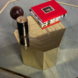 Octagonal coffee table Jenazi Jonckers circa 1980