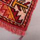 Vintage western turkish rug oriental 100x74 cm, red