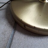 Double lighting brass floor lamp