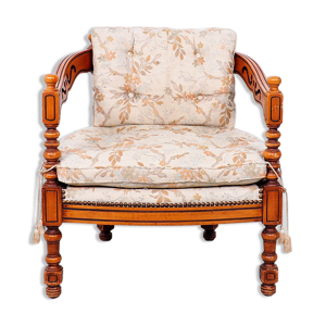Fauteuil en bois giorgetti - 1970