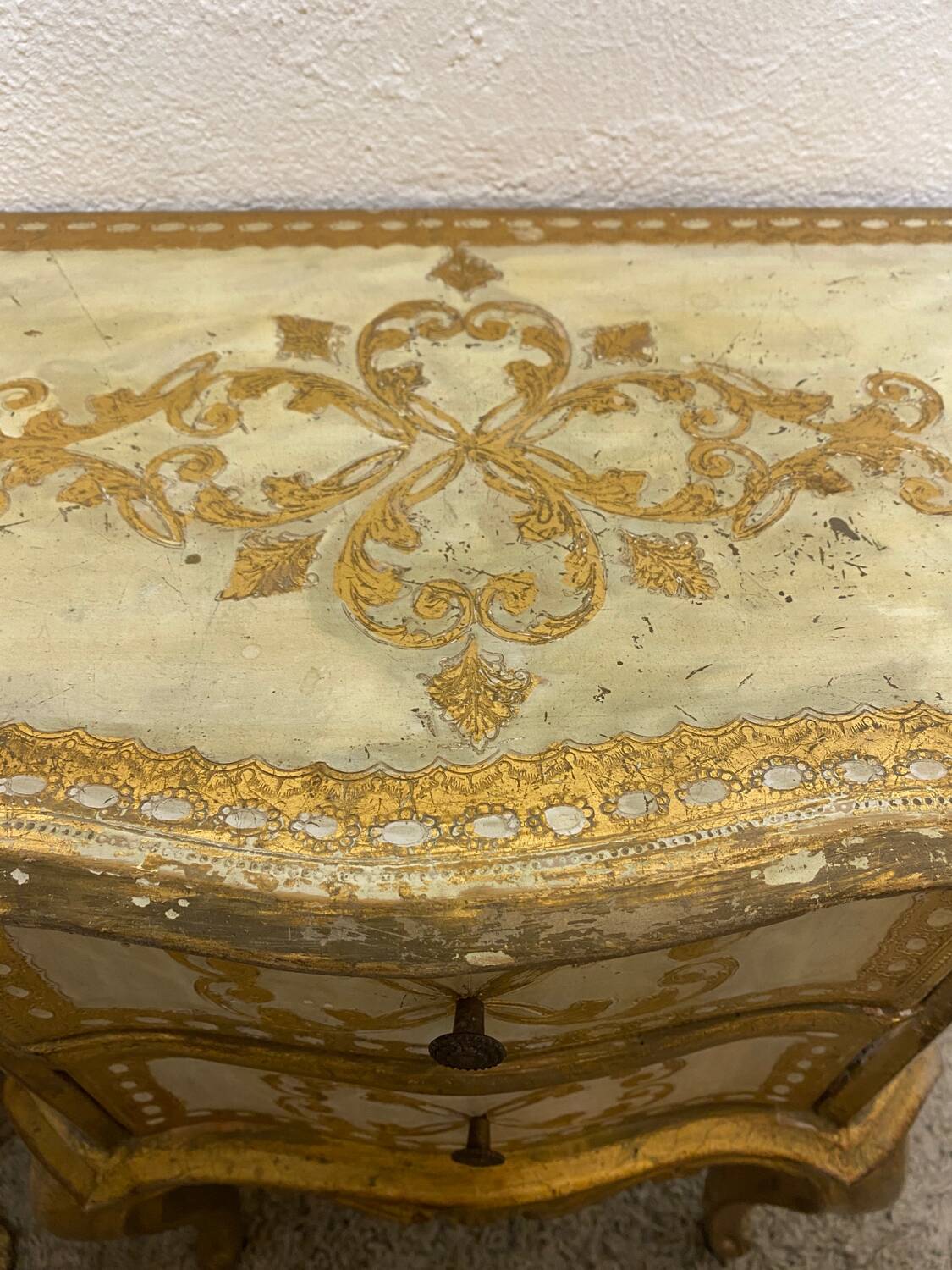 Pair of Italian Florentine bedside tables