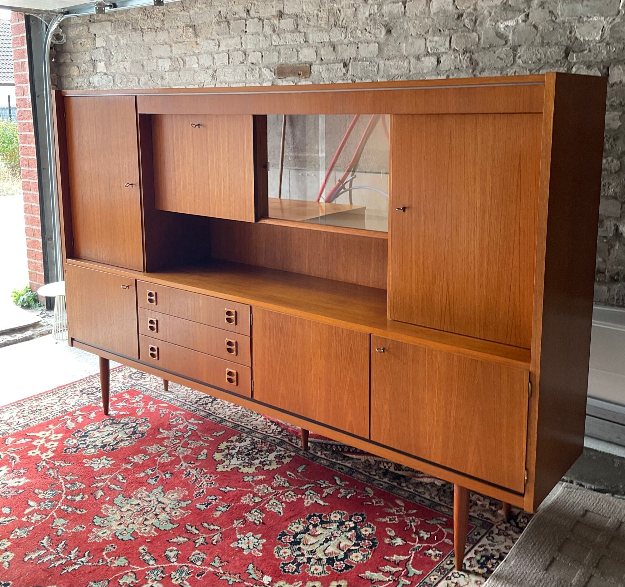 Buffet Enfilade Scandinavian bright bar from the 60s