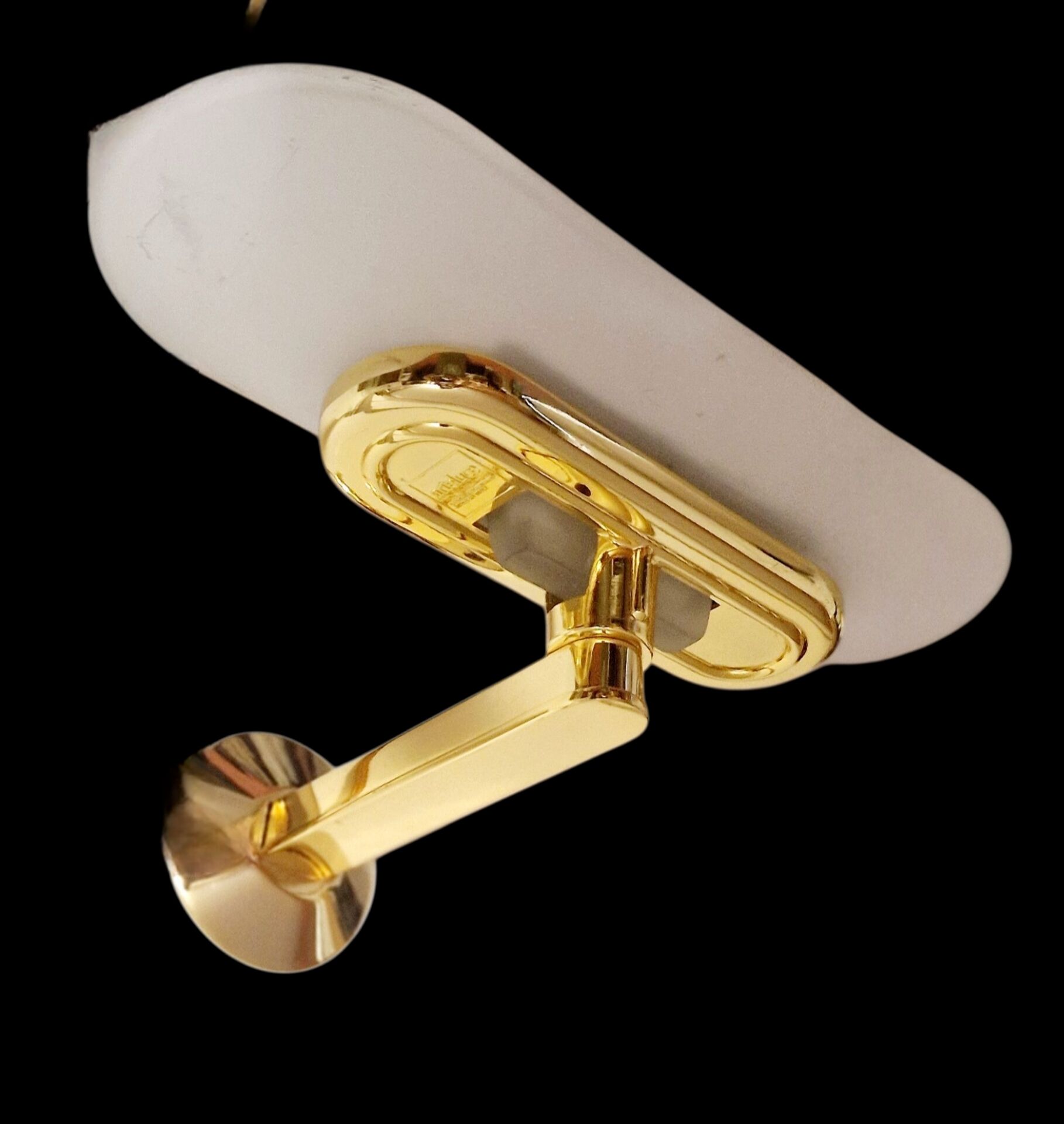Jill Wall Light – Italian Design Arteluce 1980 – Brass & Opaline Glass