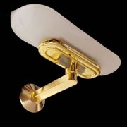 Jill Wall Light – Italian Design Arteluce 1980 – Brass & Opaline Glass