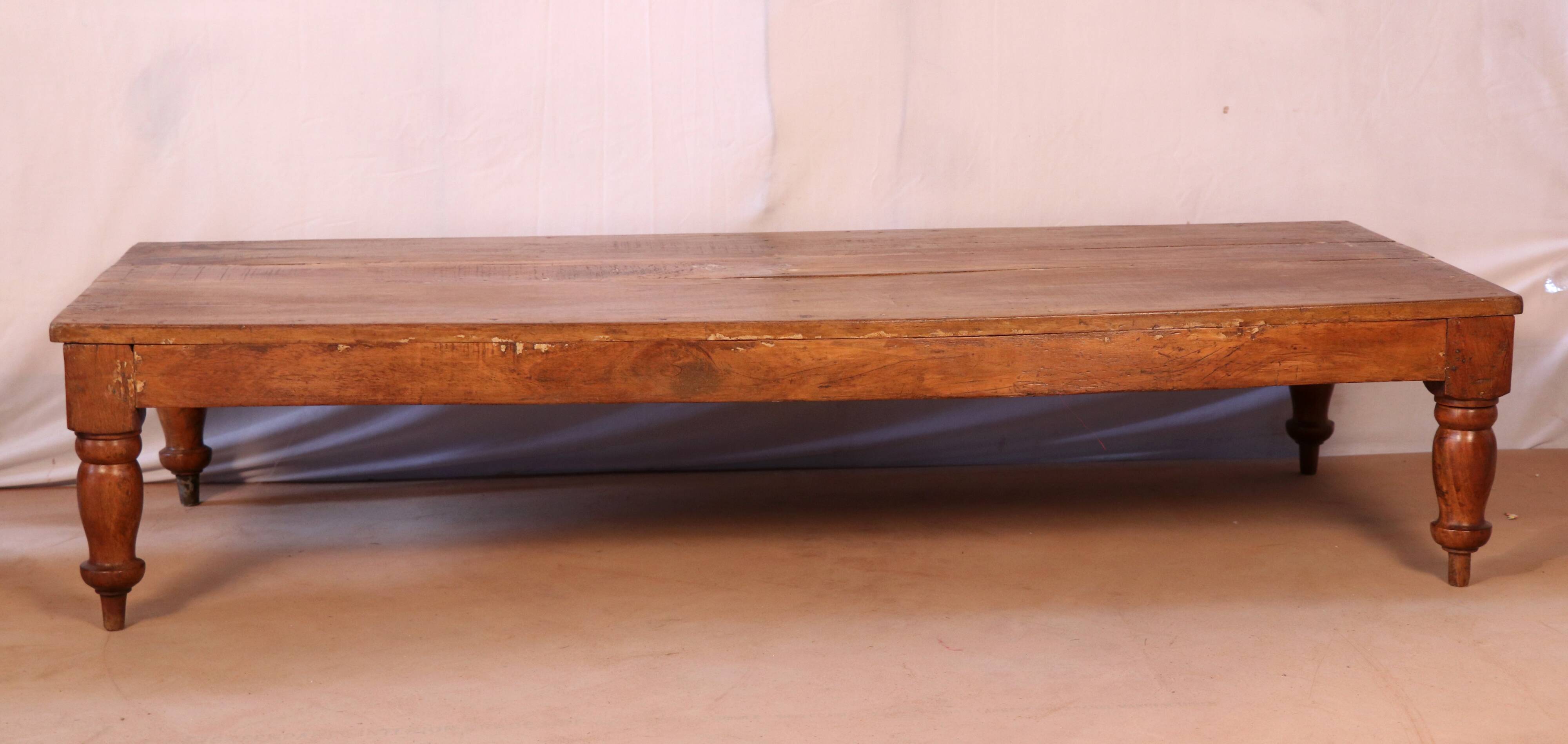 Old Burmese teak coffee table
