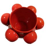 Sangria service from the 70s in orange ceramic