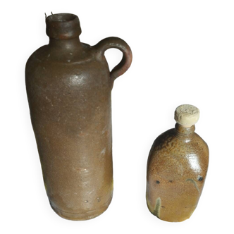 Old stoneware bottles