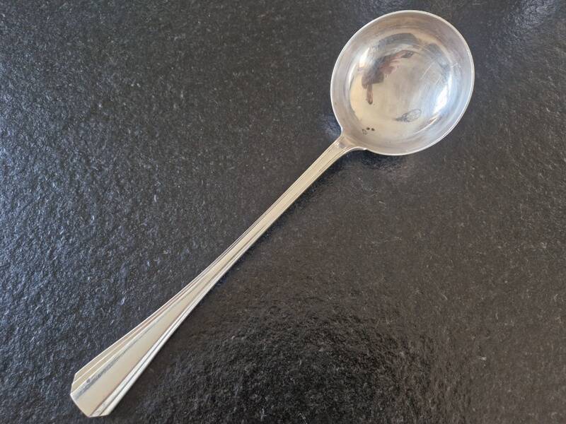 Christofle - Louche à potage modèle Boréal en métal argenté