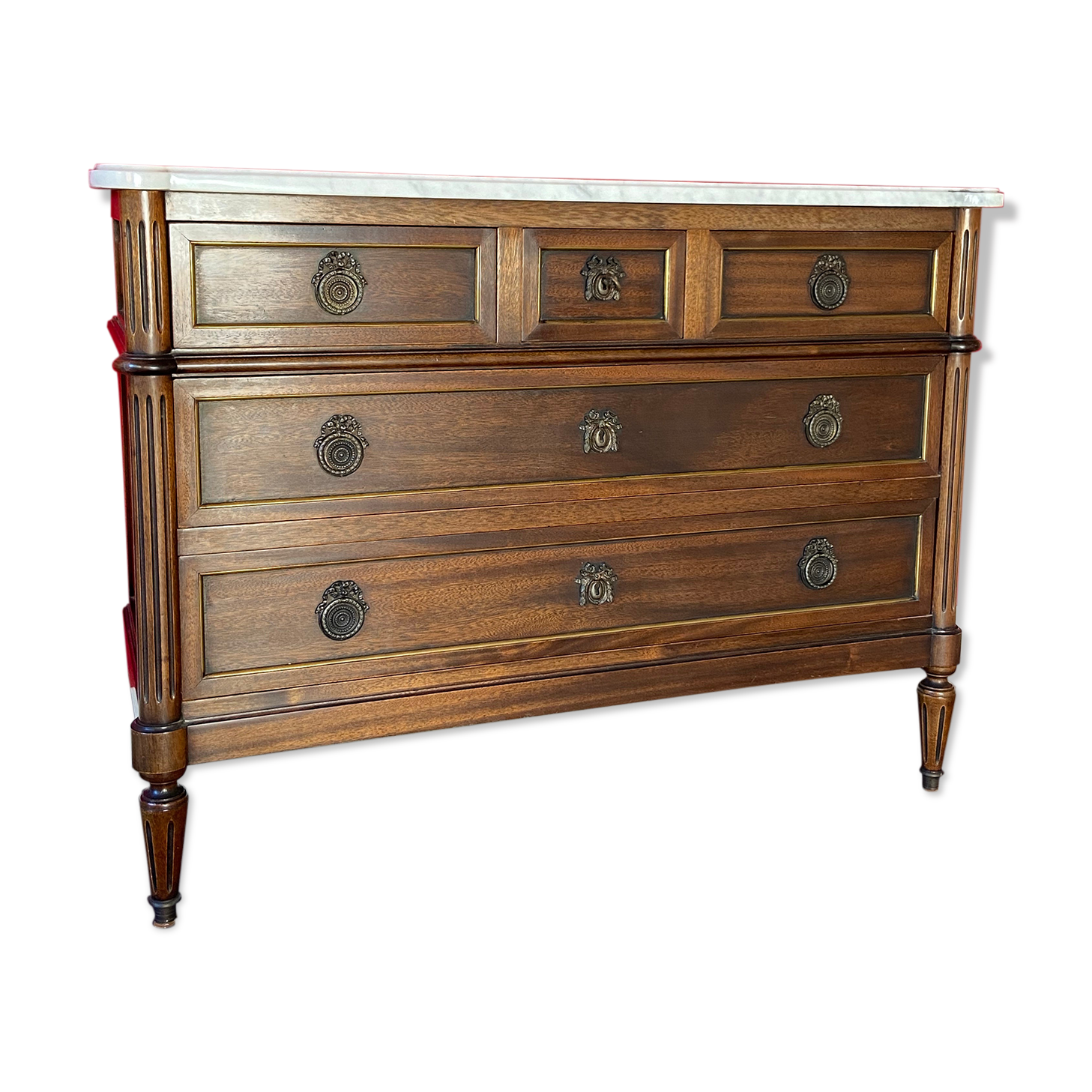 Mahogany chest of drawers Louis XVI 1950