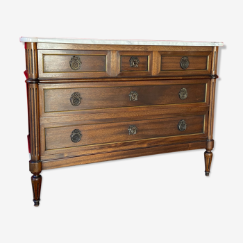 Mahogany chest of drawers Louis XVI 1950