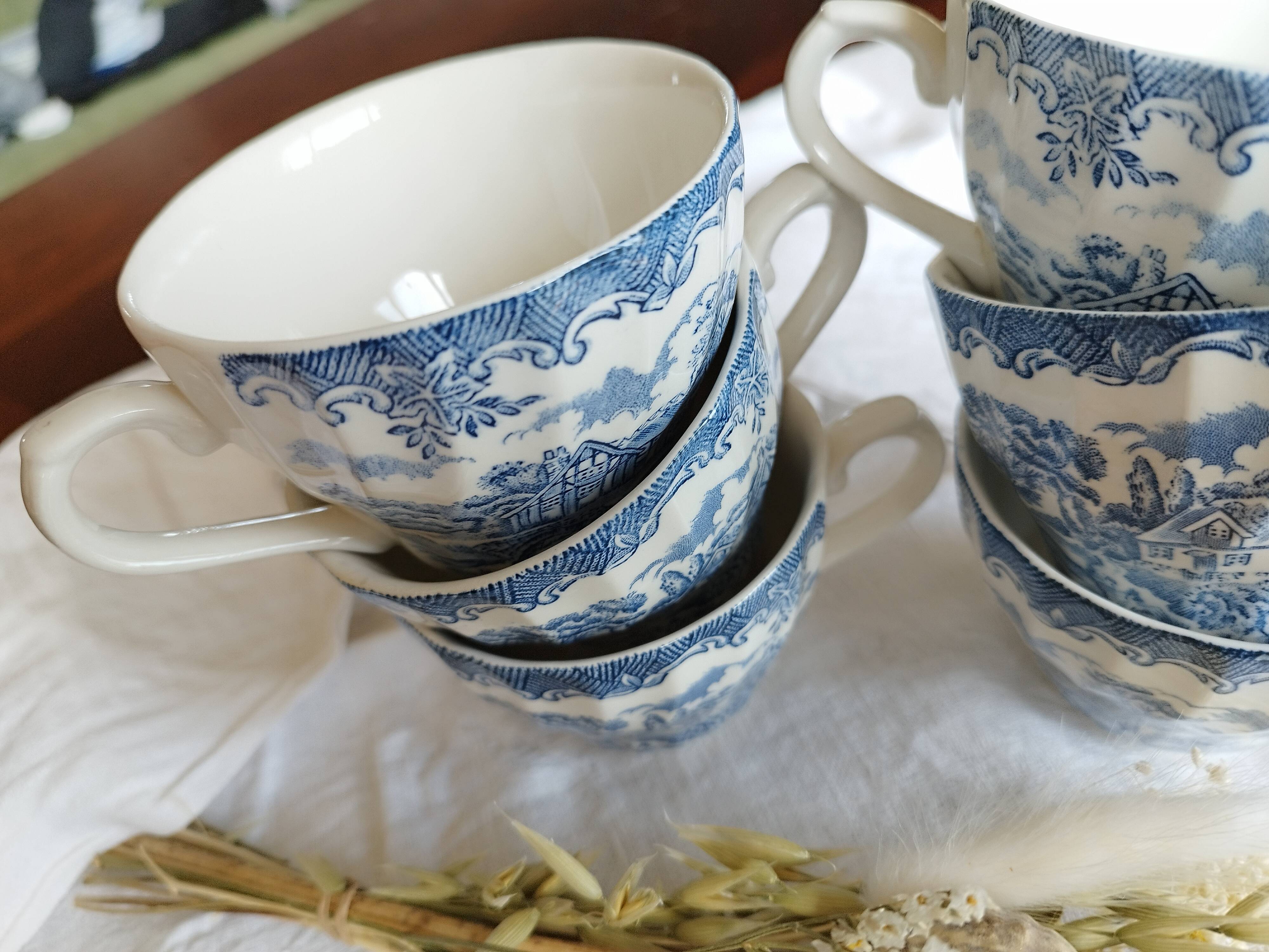 Set de 6 tasses anglaises
