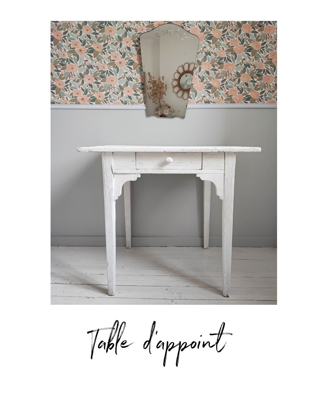 Table d'appoint blanche