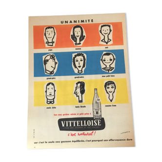 Vintage advertising to frame the vittelloise