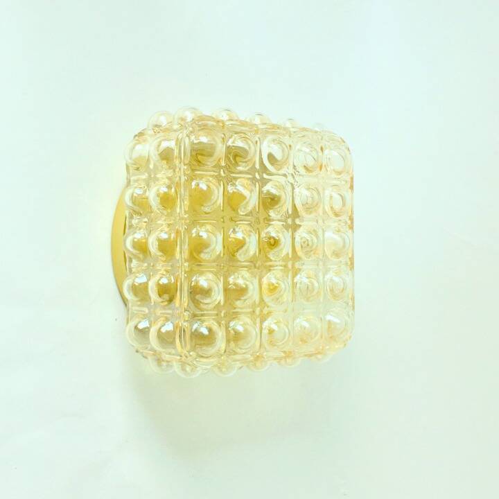 1 of 3 Mid-Century Bubble Glass Wall Lights by H.Tynell for Limburg, 1970s