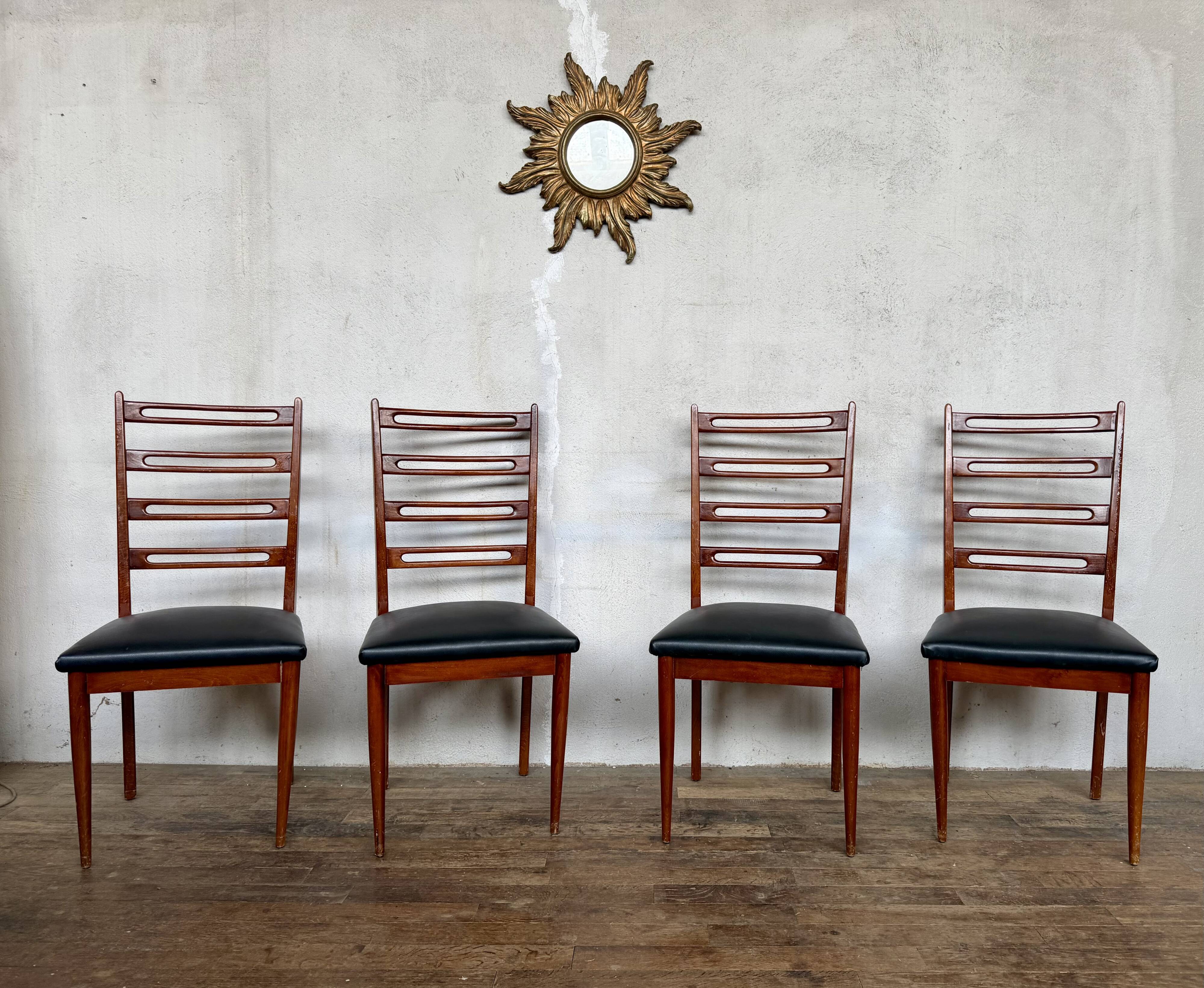 Set of 4 Scandinavian chairs