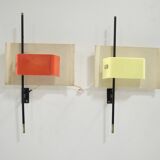 Superb pair of 2020 model wall lights by Bruno Gatta for Stilnovo - 1955s