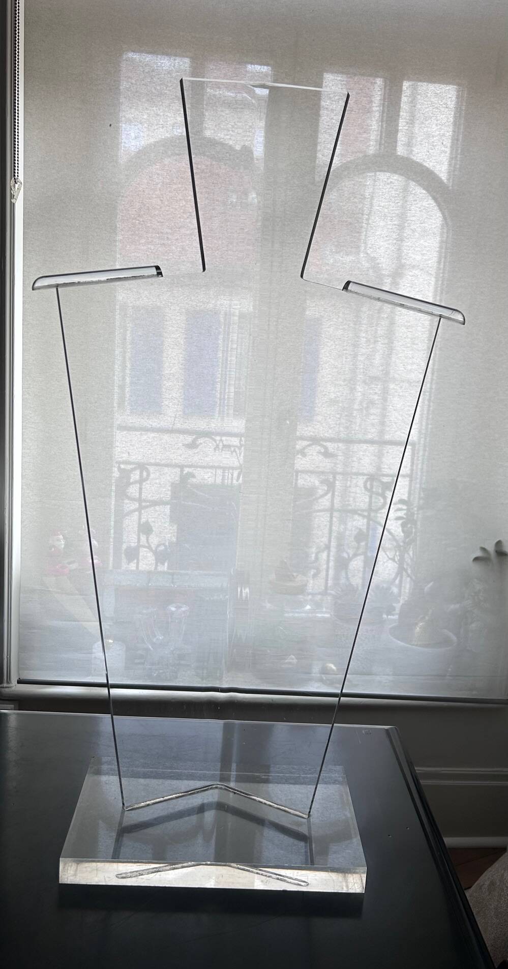 80s plexiglass valet