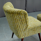 Pair of armchairs, velvet 1950
