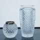 Old Crystal vase sterling silver 925 mount Emil Hermann A Vase and Toothpick Holder