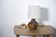 Løvemose ceramic table lamp, Denmark, 1960s