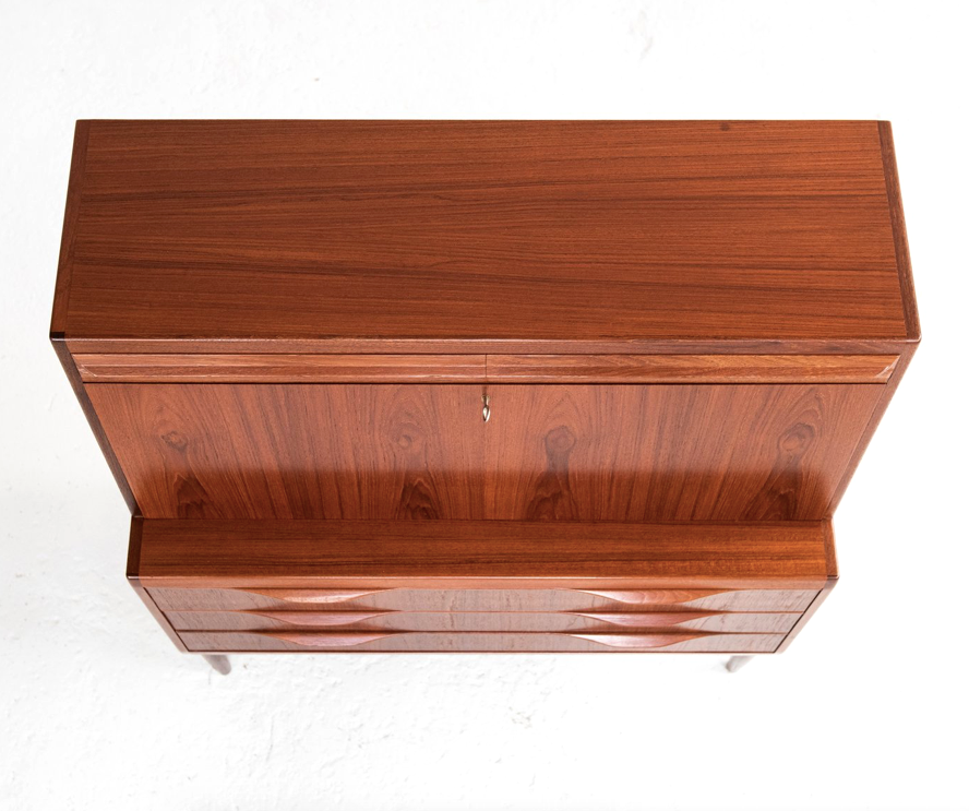 Teak Bureau by Erling Torvits for Klim Møbelfabrik, 1960s